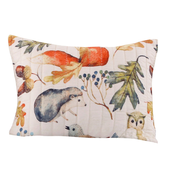20 x 36 Polyester King Pillow Sham, Nature Inspired Print, Multicolor - BM218819