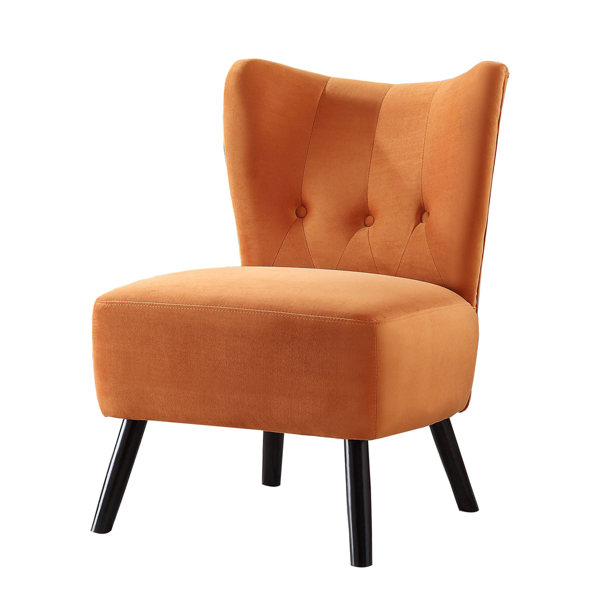 Orange armless 2025 accent chair