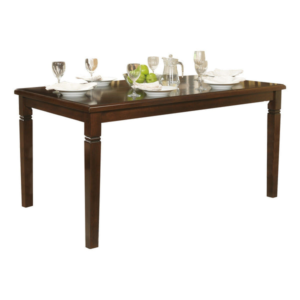Rectangular Shape Wooden Dining Table with Tapered Legs, Oak Brown - BM220101