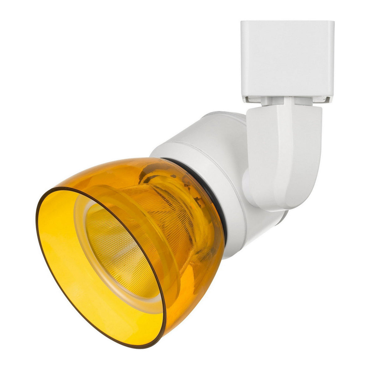 10W Integrated LED Track Fixture with Polycarbonate Head, Yellow and White - BM220625