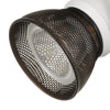 10W Integrated LED Metal Track Fixture with Mesh Head, White and Bronze - BM220637