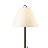 Paper Shade Metal Table Lamp with Pull Chain Switch,Set of 4,White and Black - BM220650