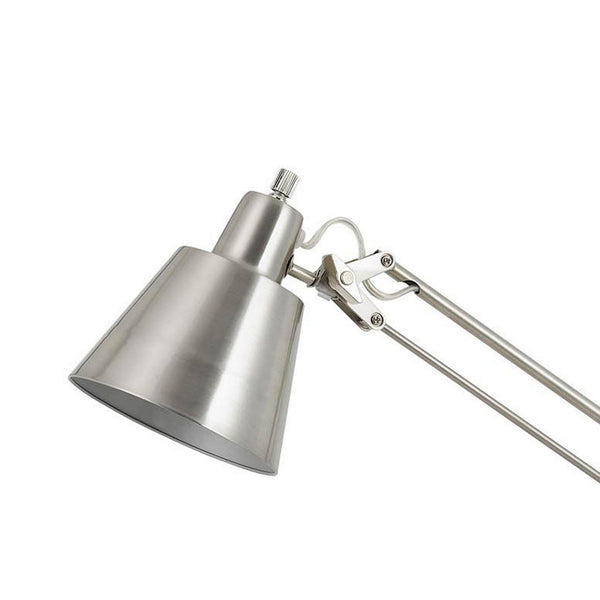 60W Metal Task Lamp with Adjustable Arms and Swivel Head, Set of 2, Silver - BM220818