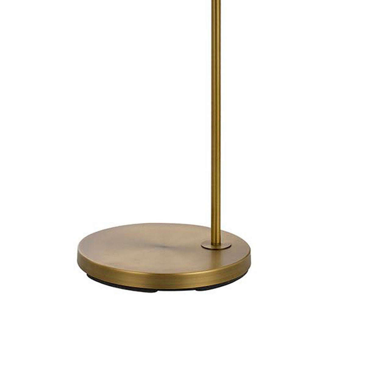 60 Watt Metal Floor Lamp with Gooseneck Shape and Stable Base, Gold - BM220851