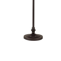 150 Watt 6 Way Metal Floor Lamp with Fabric Tapered Shade, Bronze - BM220864