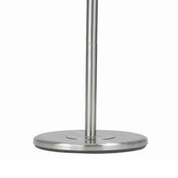 3 Way Torchiere Floor Lamp with Frosted Glass shade and Stable Base, White - BM223598