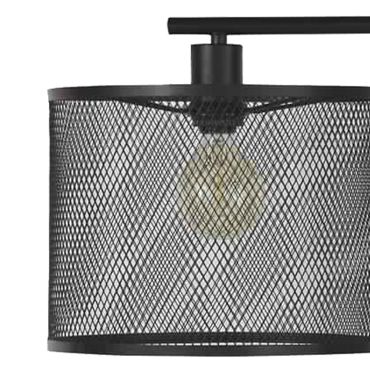 Metal Frame Floor Lamp with Caged Shade, Dark Bronze - BM226105