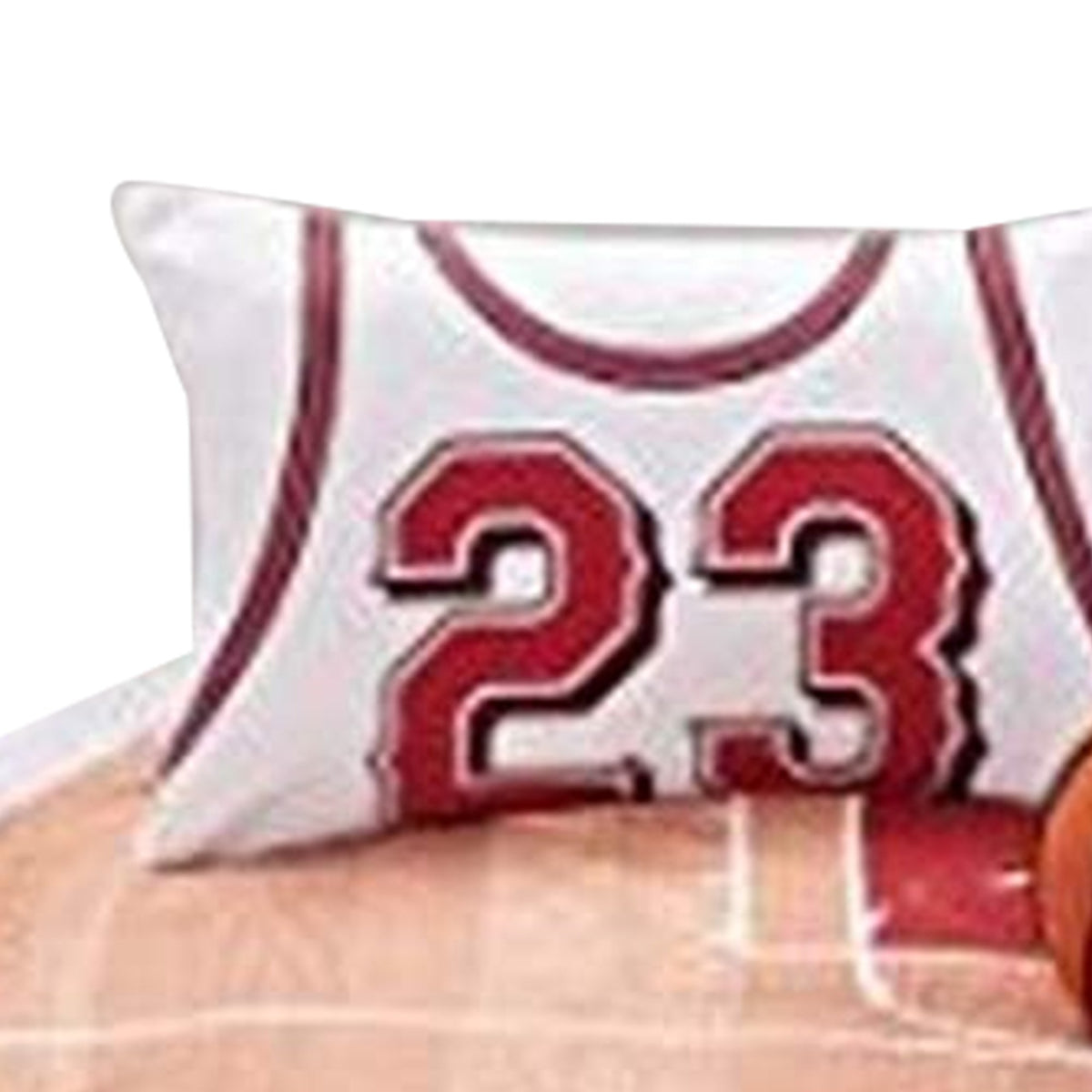 3 Piece Polyester Twin Comforter Set with Basketball Court Print, Multicolor - BM226205