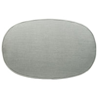 Fabric Upholstered Oversized Accent Ottoman with Metal Legs, Gray - BM226436