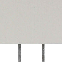 Open Capsule Metal Body Table Lamp with Fabric Drum Shade, Gray and White - BM226577