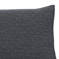 3 Piece Quilted Texture King Coverlet Set, Charcoal - BM227616