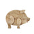 18 Inch Wooden Pig Accent Decor, Brown - BM229545