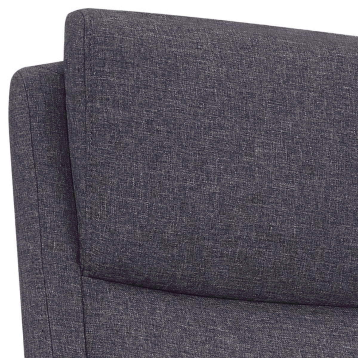 High Cushioned Tufted Back Fabric Office Chair with Star Base, Gray - BM230363