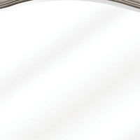 46 Inch Wooden Frame Arched Mirror, Silver - BM230423