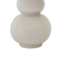 Hardback Shade Table Lamp with Double Gourd Ceramic Base, Cream - BM230952