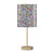 Metal Table Lamp with Sequined Shade, Multicolor - BM231431