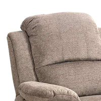 39 Inch Fabric Power Recliner with USB Port, Brown - BM232059