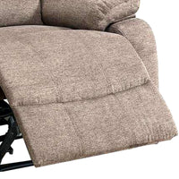 39 Inch Fabric Power Recliner with USB Port, Brown - BM232059