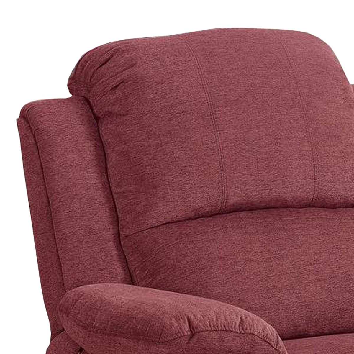 39 Inch Fabric Power Recliner with USB Port, Red - BM232060
