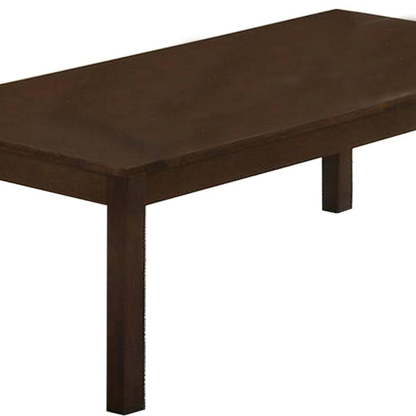 3 Piece Transitional Coffee Table and End Table with Block Legs, Brown - BM233096
