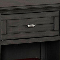 21 Inch 1 Drawer Nightstand with Bottom Shelf, Gray - BM233746