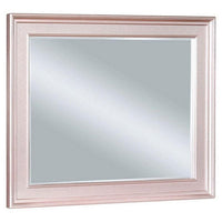 64 Inch Contemporary Style Wooden Frame Mirror, Rose Pink - BM235460