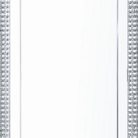 Rectangular Mirrored Wall Decor with Faux Crystals, Silver - BM238112