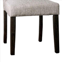 Side Chair with Button Tufted Backrest, Set of 2, Gray - BM239822
