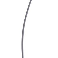 Floor LED Lamp with Metal Arched Design, Brushed Silver - BM240345