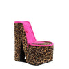 High Heel Cheetah Shoe Jewelry Box with 2 Hooks, Multicolor - BM240365