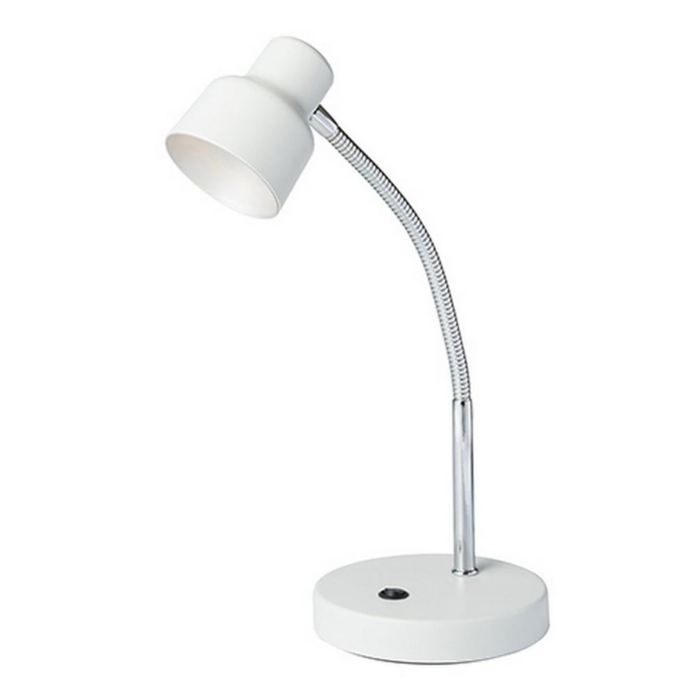 Table Lamp with Adjustable Goose Neck and Shade, White - BM240380