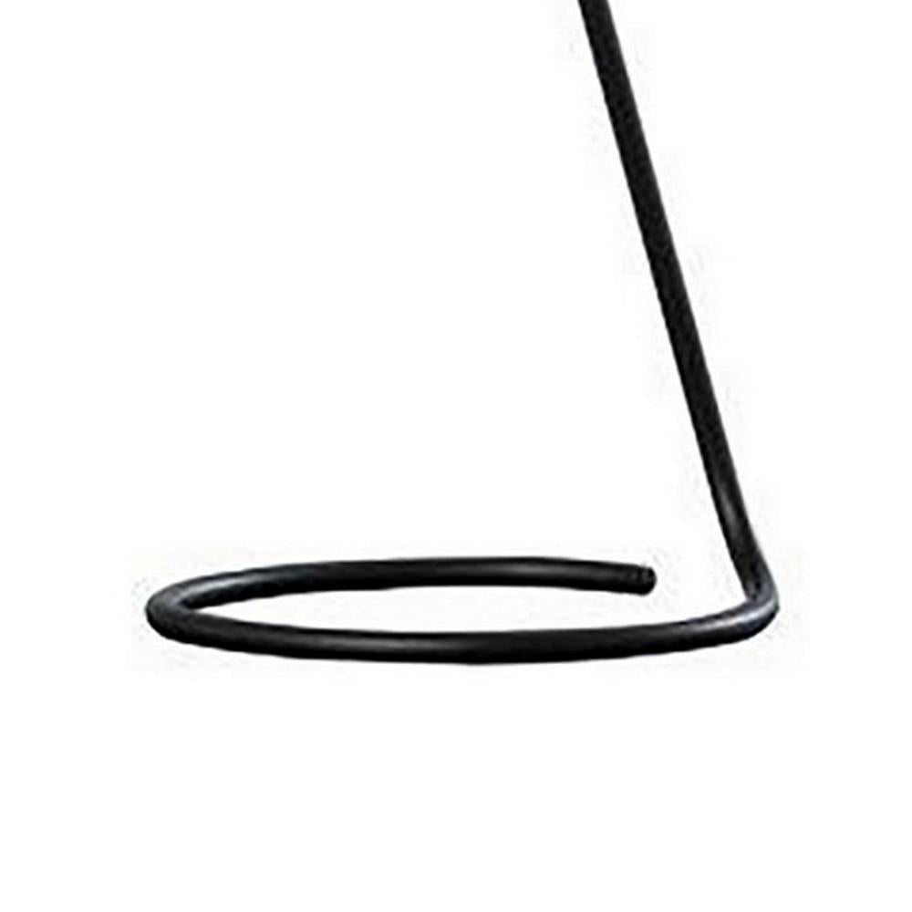 Desk Lamp with Pendulum Style and Flat Saucer Shade, Black - BM240386