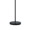 Floor Lamp with Adjustable Torchiere Head and Sleek Metal Body, Black - BM240394