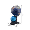 Dual Globe Accent Decor with Inbuilt LED, Blue and Black - BM240409