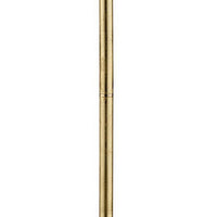 Floor Lamp with Hanging Crystal Accents, White and Gold - BM240410