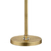 Floor Lamp with Hanging Crystal Accents, White and Gold - BM240410