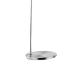 Floor Lamp with Arched Metal Body, Silver and Beige - BM240413