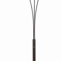 Floor Lamp with 3 Arched Arms and Fabric Shades, Bronze - BM240429