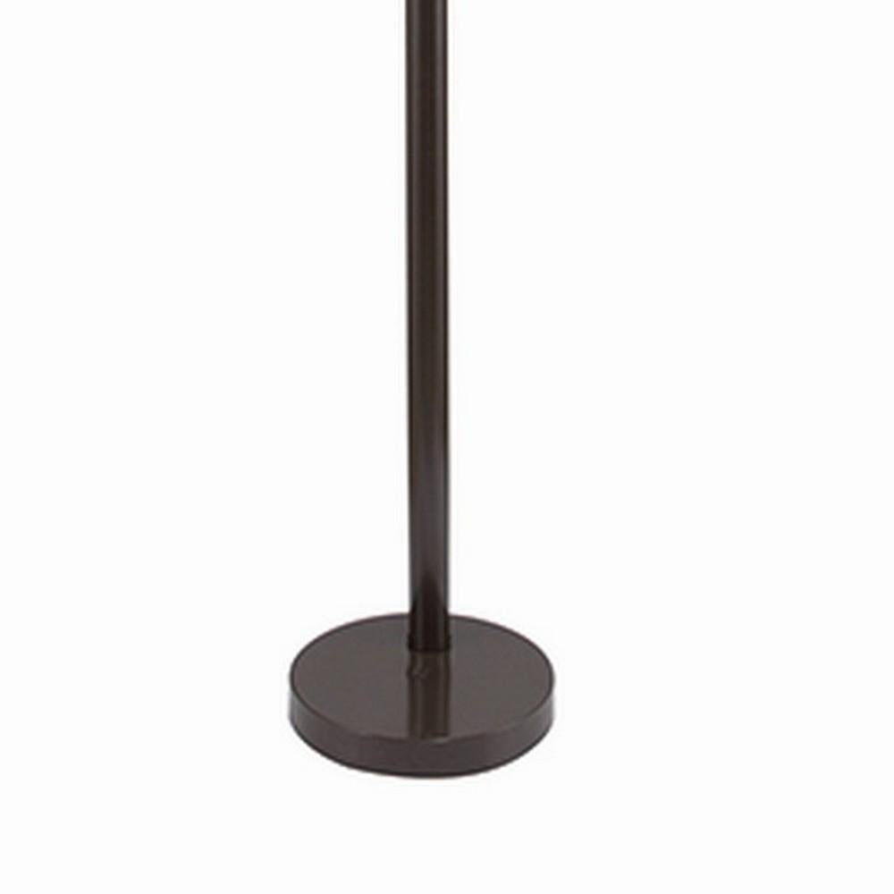 Floor Lamp with 3 Arched Arms and Fabric Shades, Bronze - BM240429