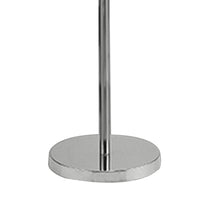 Floor Lamp with Metal Frame and Crystal Accent, White - BM240432