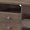 TV Stand with 4 Wooden Shelves and 2 Drawers, Brown - BM240837