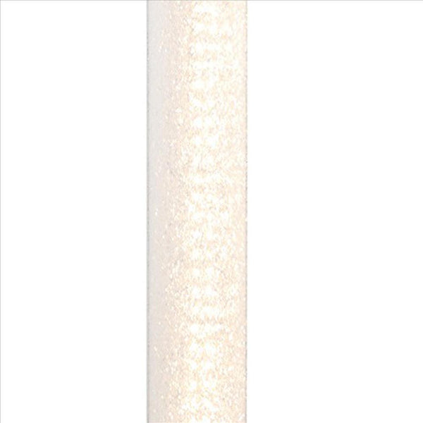 Column Style Floor Lamp with Sandrock Acrylic Tube, Clear - BM240869