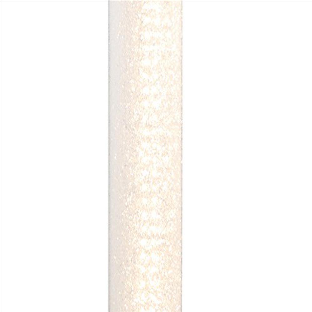 Column Style Floor Lamp with Sandrock Acrylic Tube, Clear - BM240869