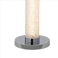 Column Style Floor Lamp with Sandrock Acrylic Tube, Clear - BM240869