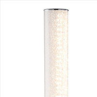 Column Style Floor Lamp with Sandrock Acrylic Tube, Clear - BM240869