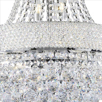 Crystal Ceiling Lamp with Chandelier Design Body, Clear - BM240871