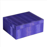 Jewelry Case with 2 Slots and Earrings Hanger, Blue - BM240882