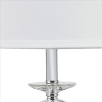 Turned Tubular Crystal Body Table Lamp, Clear - BM240935