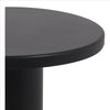 Round Top Modern Metal Accent Table, Large, Black - BM240966