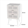 Wooden Narrow Accent Chest with 3 Drawers, White - BM241034